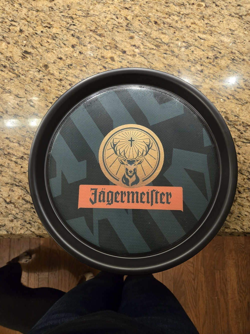 Jägermeister Round Serving Tray